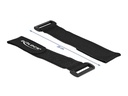 Delock Klettkabelbinder Schwarz 280 mm x 38 mm 3 Stück