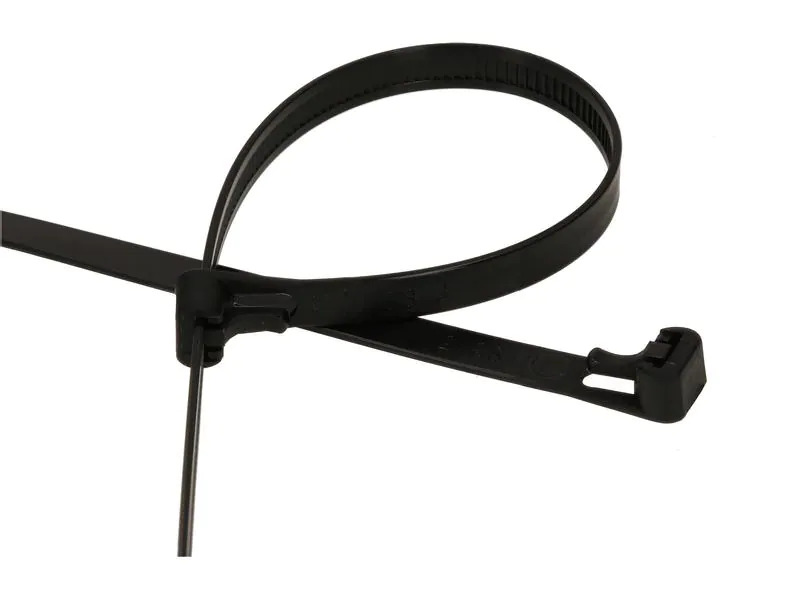 Max Hauri Kabelbinder Schwarz 200 mm x 7.5 mm