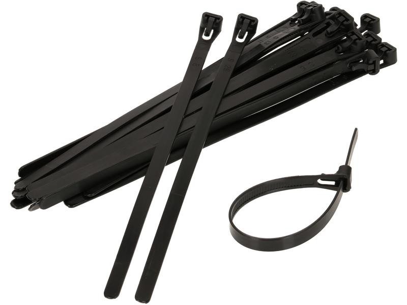 Max Hauri Kabelbinder Schwarz 200 mm x 7.5 mm