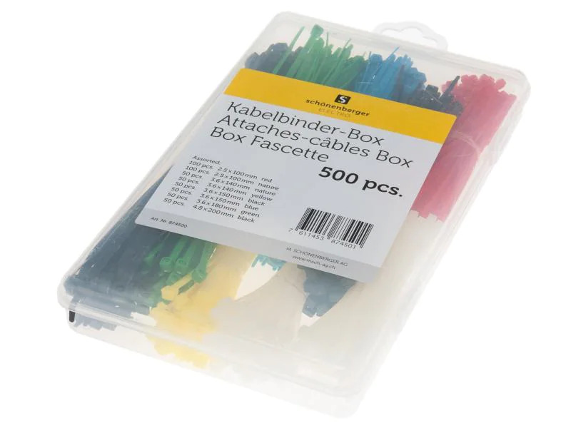 Schönenberger Kabelbinder Set 500 Stück