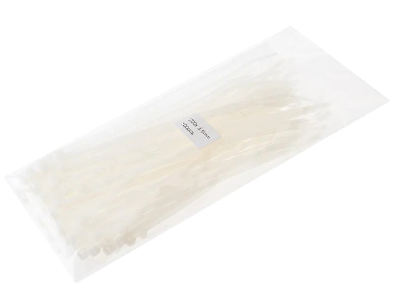 VR-Technics Kabelbinder Transparent 200 mm x 3.6 mm