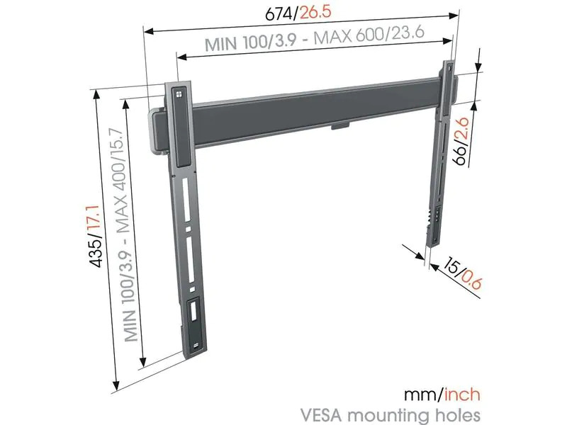 Vogel's Wandhalterung TVM 5605 Schwarz