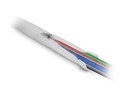 Delock Geflechtschlauch mit Reissverschluss 1 m x 20 mm Weiss