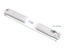 Delock Geflechtschlauch mit Reissverschluss 1 m x 30 mm Weiss