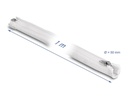 Delock Geflechtschlauch mit Reissverschluss 1 m x 50 mm Weiss
