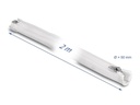 Delock Geflechtschlauch mit Reissverschluss 2 m x 50 mm Weiss