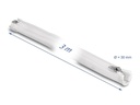 Delock Geflechtschlauch mit Reissverschluss 3 m x 30 mm Weiss