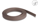 Delock Geflechtschlauch nagerfest, 2 m x 12 mm Braun