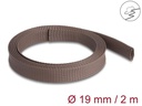 Delock Geflechtschlauch nagerfest, 2 m x 19 mm Braun