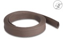 Delock Geflechtschlauch nagerfest, 2 m x 25 mm Braun