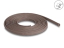 Delock Geflechtschlauch nagerfest, 2 m x 6 mm Braun