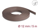 Delock Geflechtschlauch nagerfest, 5 m x 12 mm Braun