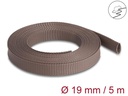 Delock Geflechtschlauch nagerfest, 5 m x 19 mm Braun