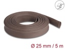 Delock Geflechtschlauch nagerfest, 5 m x 25 mm Braun