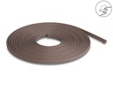 Delock Geflechtschlauch nagerfest, 5 m x 6 mm Braun