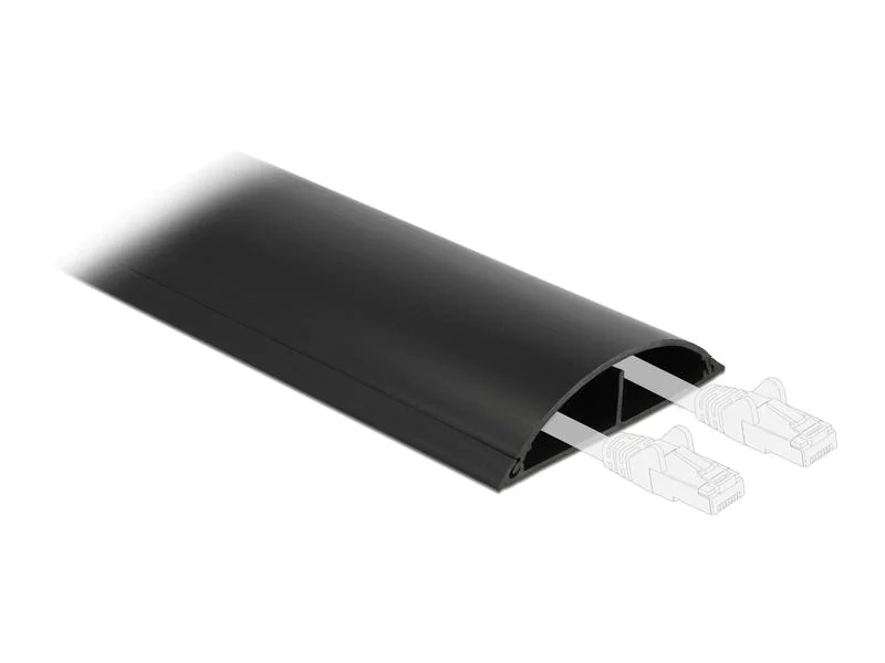 Delock Kabelkanal selbstklebend 1 m x 89 mm Schwarz