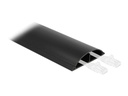 Delock Kabelkanal selbstklebend 1 m x 89 mm Schwarz