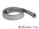 Delock Kabelschlauch 1 m x 20 mm Grau
