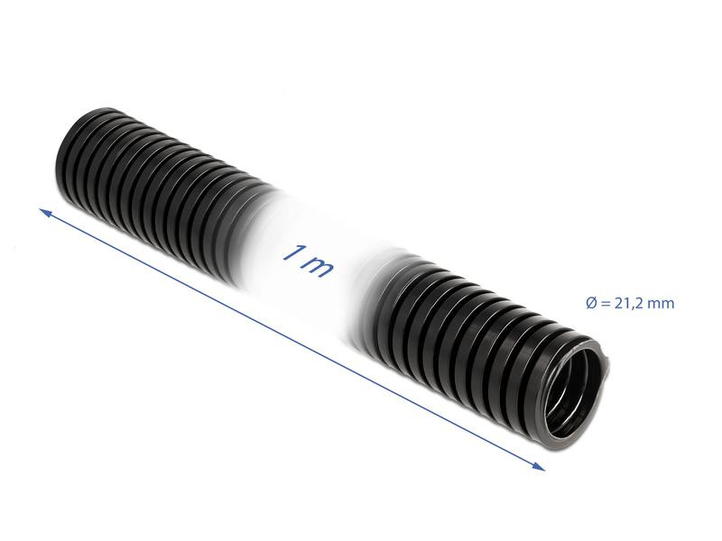 Delock Kabelschlauch 1 m x 21.2 mm Schwarz