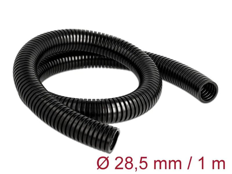 Delock Kabelschlauch 1 m x 28.5 mm Schwarz