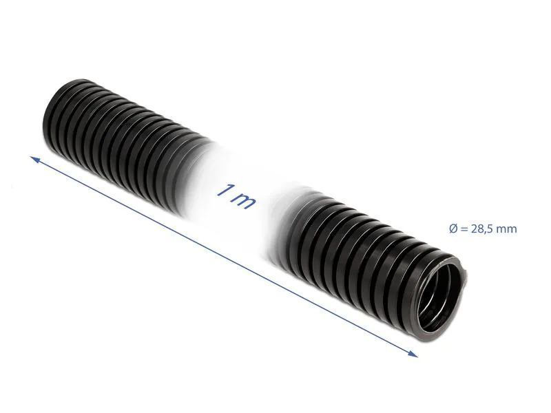 Delock Kabelschlauch 1 m x 28.5 mm Schwarz