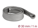 Delock Kabelschlauch 1 m x 30 mm Grau