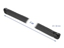 Delock Kabelschlauch 1 m x 30 mm, mit Reissverschluss Schwarz