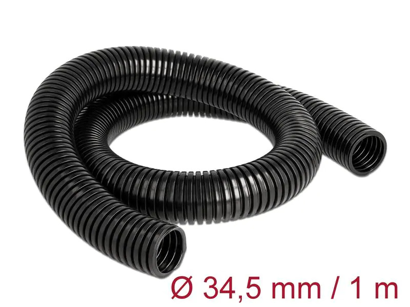 Delock Kabelschlauch 1 m x 34.5 mm Schwarz