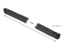 Delock Kabelschlauch 1 m x 50 mm, mit Reissverschluss Schwarz