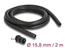 Delock Kabelschlauch 2 m x 15.8 mm Schwarz