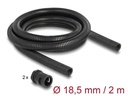 Delock Kabelschlauch 2 m x 18.5 mm Schwarz