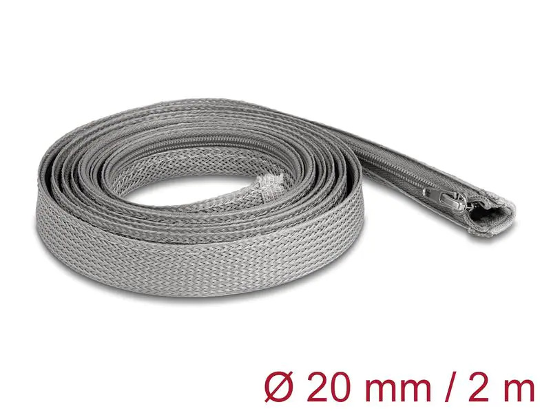 Delock Kabelschlauch 2 m x 20 mm Grau1