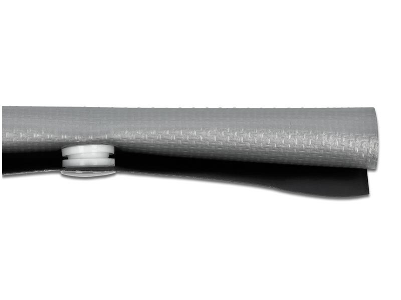Delock Kabelschlauch 2 m x 20 mm, Knopfverschluss Grau