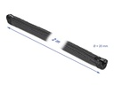 Delock Kabelschlauch 2 m x 20 mm, mit Reissverschluss Schwarz