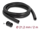 Delock Kabelschlauch 2 m x 21.2 mm Schwarz