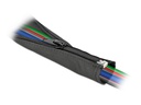 Delock Kabelschlauch 2 m x 25 mm, mit Reissverschluss Schwarz