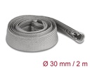 Delock Kabelschlauch 2 m x 30 mm Grau