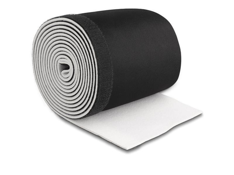 Delock Kabelschlauch 3 m x 135 mm Schwarz Weiss mit Klettverschluss