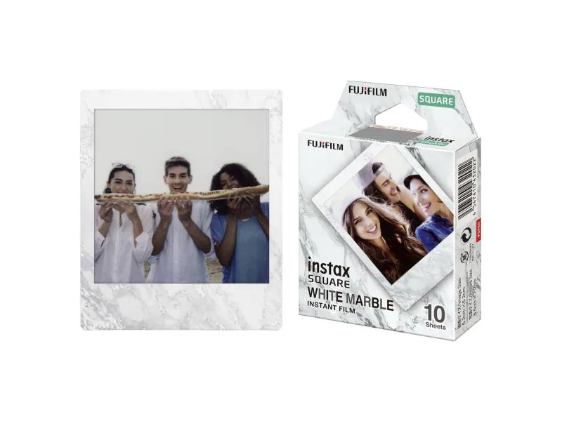 Fujifilm Sofortbildfilm Instax Square 10B White Marble
