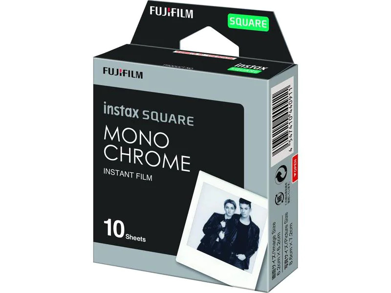 Fujifilm Sofortbildfilm Instax Square Rainbow Monochrome 10 Bilder
