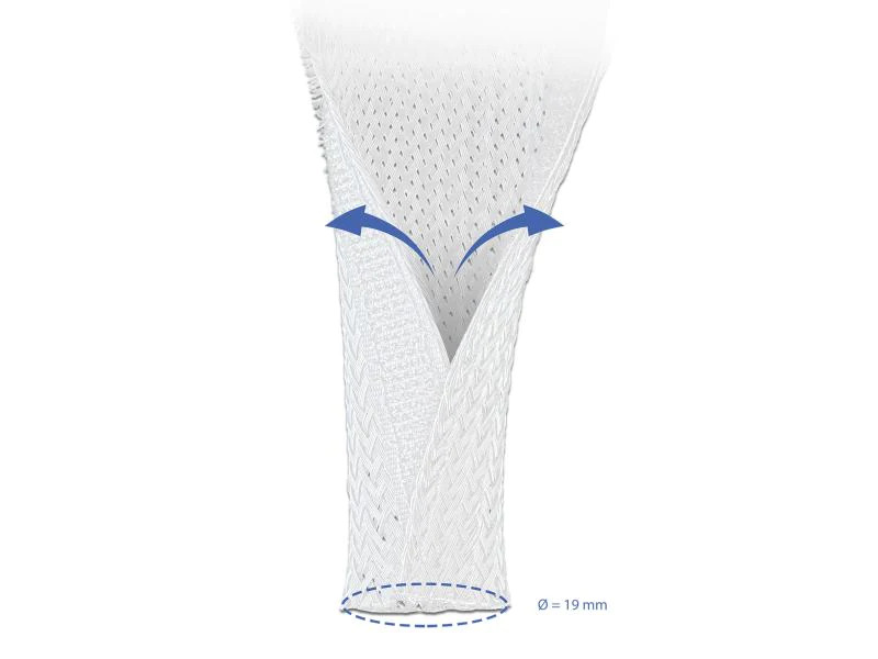 Delock Kabelschlauch Klettverschluss, 2m x 32 mm Weiss