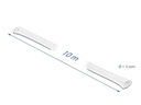 Delock Kabelschlauch dehnbar, 10m x 3 mm Weiss