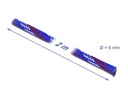 Delock Kabelschlauch dehnbar, 2 m x 6 mm Blau Rot Weiss