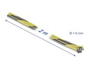 Delock Kabelschlauch dehnbar, 2 m x 6 mm Gelb Schwarz