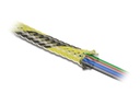 Delock Kabelschlauch dehnbar, 2 m x 6 mm Gelb Schwarz
