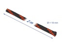 Delock Kabelschlauch dehnbar, 2m x 19 mm Rot Schwarz