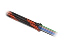 Delock Kabelschlauch dehnbar, 2m x 19 mm Rot Schwarz