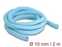 Delock Kabelschlauch selbstschliessend 2 m x 10 mm Blau