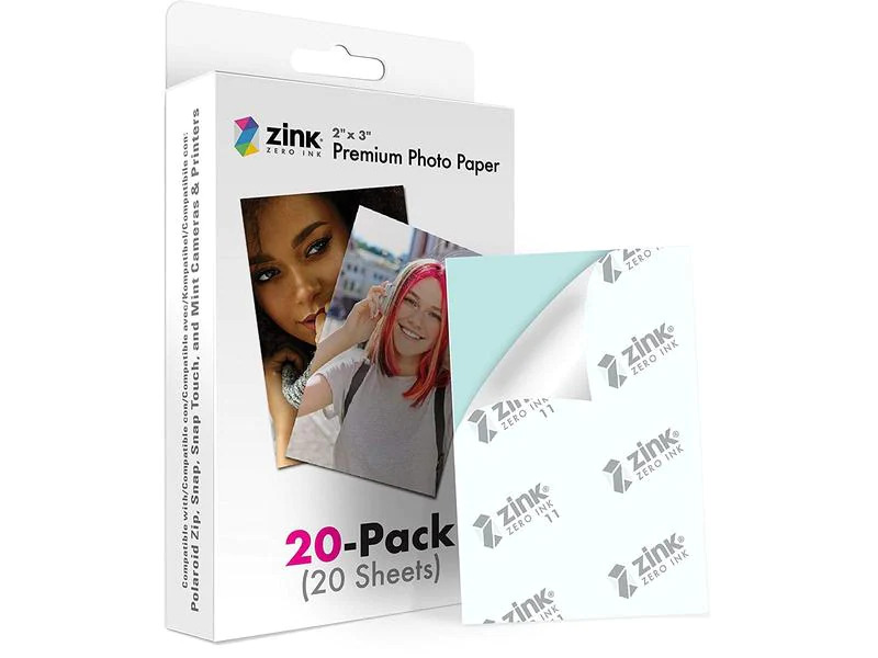 Polaroid Sofortbildfilm Zink Premium 2 x 3 – 20 Blatt