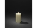 Konstsmide LED-Kerze Echtwachskerze, 8 cm x 15 cm, Cremeweiss